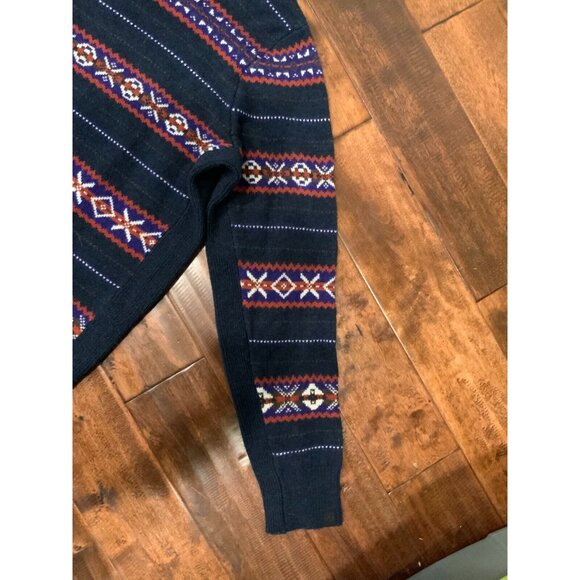 Rag & Bone Blue Men's Wesley Fair Isle Sweater 100% Wool, Size XL NWT! $395 - Picture 5 of 7
